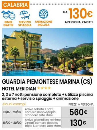 GUARDIA PIEMONTESE MARINA (CS) HOTEL MERIDIAN