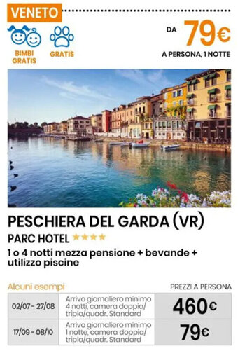 Eurospin PESCHIERA DEL GARDA (VR) PARC HOTEL offerta