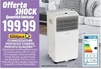 CLIMATIZZATORE PORTATILE 'COMFEE 7000 BTU GLACE8C