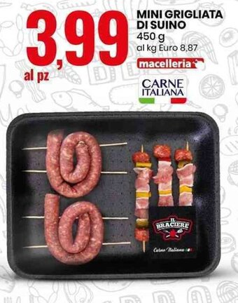 Eurospin MINI GRIGLIATA DI SUINO 450 g offerta