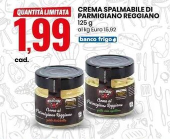 Eurospin CREMA SPALMABILE DI PARMIGIANO REGGIANO 125 g offerta