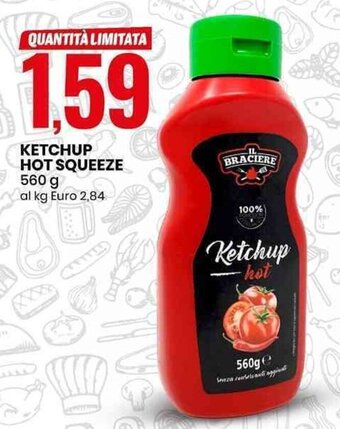 KETCHUP HOT SQUEEZE 560 g