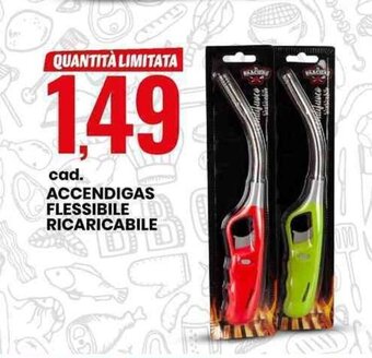ACCENDIGAS FLESSIBILE RICARICABILE