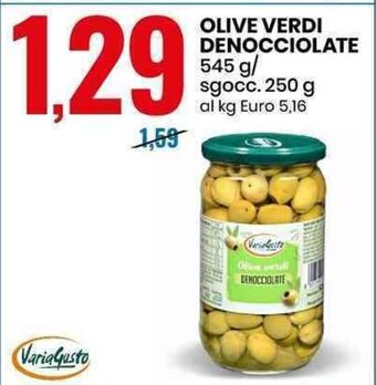 OLIVE VERDI DENOCCIOLATE 545 g/ sgocc. 250 g