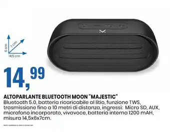 ALTOPARLANTE BLUETOOTH MOON "MAJESTIC"