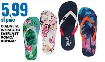 Eurospin CIABATTA INFRADITO EVERLAST UOMO/ DONNA* offerta