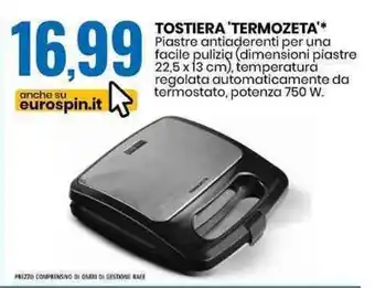 TOSTIERA 'TERMOZETA** 22,5x13 cm