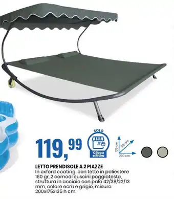 Eurospin LETTO PRENDISOLE A 2 PIAZZE offerta