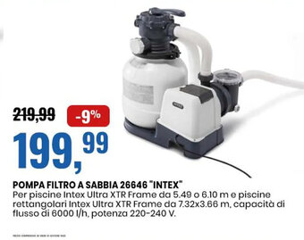 Eurospin POMPA FILTRO A SABBIA 26646 "INTEX" offerta
