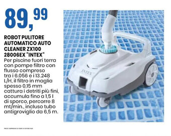 ROBOT PULITORE AUTOMATICO AUTO CLEANER ZX100 28006EX "INTEX"
