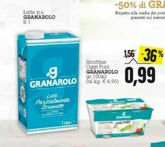 Emi Supermercati Granarolo Ricottine Oggi Puoi offerta