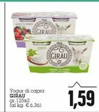 Emi Supermercati Fattorie Girau - Yogurt Di Capra Bianco 100% Sardo 250 G(ml) offerta