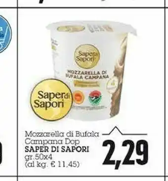 Emi Supermercati Saper di sapori Mozzarella Di Bufala Campana DOP offerta