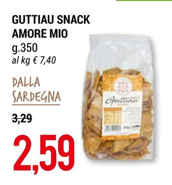 Hardis GUTTIAU SNACK AMORE MIO g.350 offerta