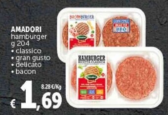 Deco Supermercati AMADORI hamburger g 204 offerta