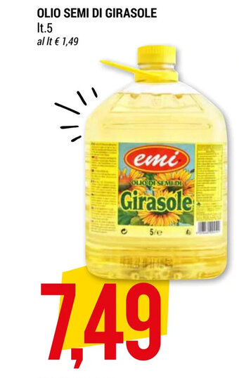 OLIO SEMI DI GIRASOLE lt.5