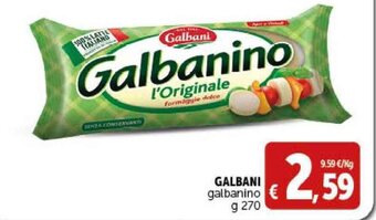 Deco Supermercati GALBANI galbanino g 270 offerta