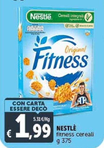 Deco Supermercati NESTLÉ fitness cereali g 375 offerta