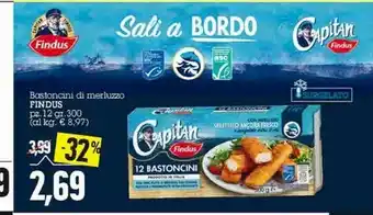 Emi Supermercati Findus Bastoncini Di Merluzzo offerta