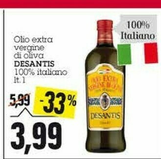 Emi Supermercati Desantis Olio Extra Vergine Di Oliva offerta