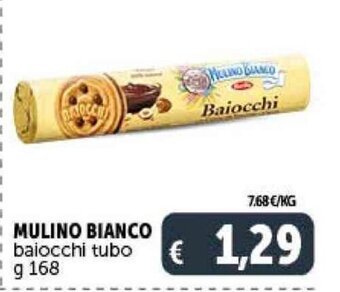 Deco Supermercati MULINO BIANCO baiocchi tubo g 168 offerta