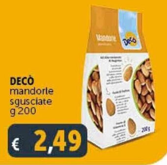 DECO mandorle sgusciate g 200