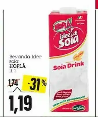 Emi Supermercati Hoplà Bevanda Idee Soia offerta