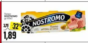 Emi Supermercati Nostromo Nostromo - Tonno all'Olio di Oliva offerta