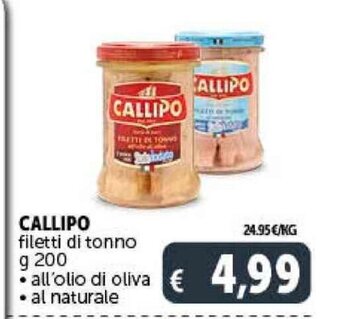 CALLIPO filetti di tonno g 200