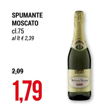 SPUMANTE MOSCATO cl.75