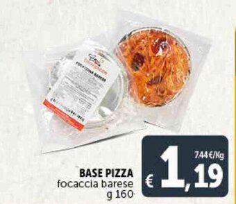 Deco Supermercati BASE PIZZA focaccia barese g160 offerta