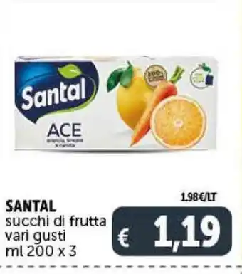 Deco Supermercati Santal ml200x3 offerta