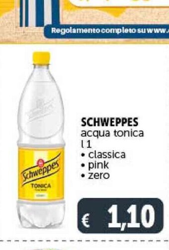 Deco Supermercati SCHWEPPES acqua tonica L1 offerta