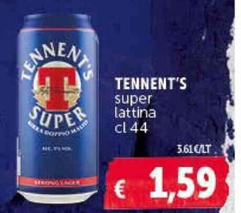 Deco Supermercati TENNENT'S super lattina cl 44 offerta