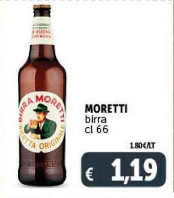 Deco Supermercati MORETTI birra cl 66 offerta