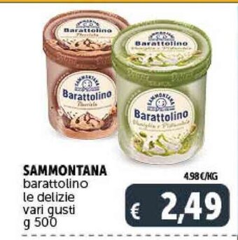 Deco Supermercati SAMMONTANA barattolino le delizie vari gusti g 500 offerta