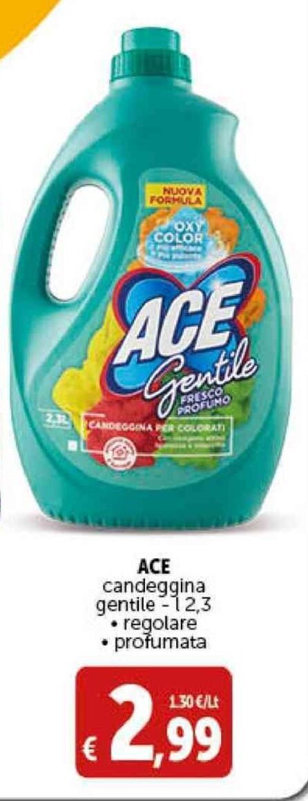 Deco Supermercati ACE candeggina gentile -12,3 • regolare • profumata offerta