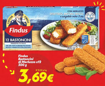 Iper Super Conveniente Findus Bastoncini di Merluzzo x12 300 g offerta