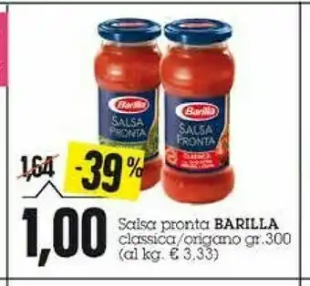 Emi Supermercati Barilla Salsa Pronta Origano Di Sicilia 300 G(ml) offerta