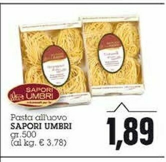 Emi Supermercati Sapori umbri Pasta All'Uovo offerta