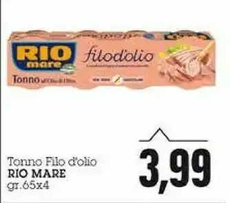 Emi Supermercati Rio Mare Tonno Filo D'Olio offerta