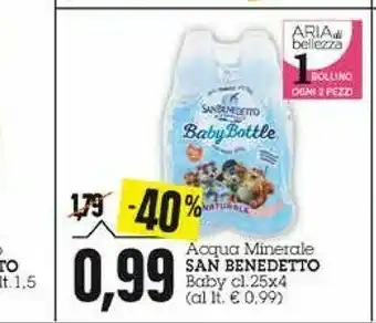 Emi Supermercati San Benedetto Acqua Minerale Baby offerta