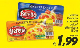Beretta Pancetta a cubetti dolce/ affumicata 150 g