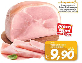 Iper Super Conveniente Coati Prosciutto cotto scelto gioioso offerta