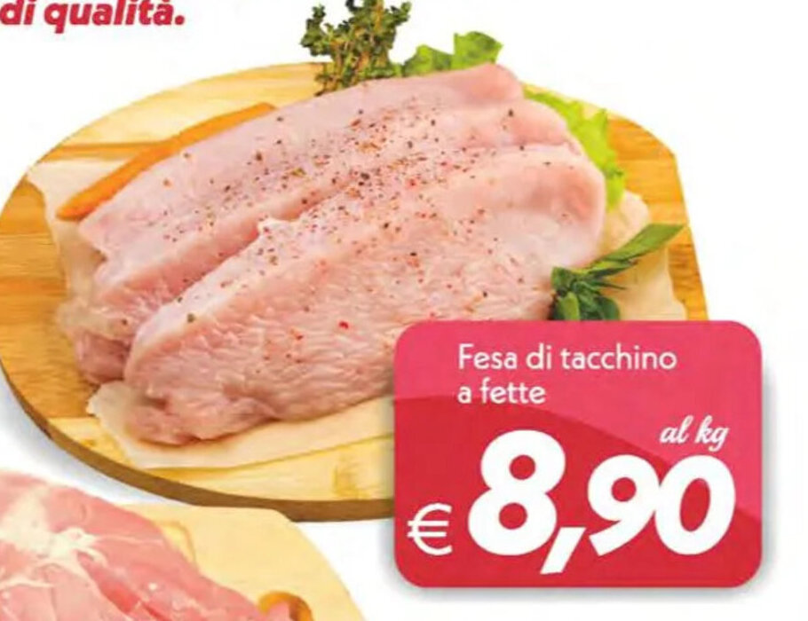 Iper Super Conveniente Fesa di tacchino a fette offerta