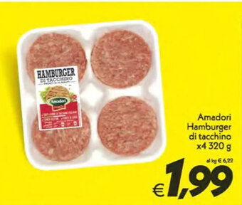 Iper Super Conveniente Amadori Hamburger di tacchino x4 320 g offerta