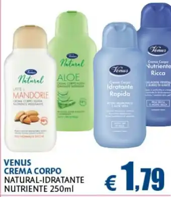 VENUS CREMA CORPO NATURAL-IDRATANTE NUTRIENTE 250ml