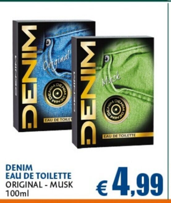 Casa & Co DENIM EAU DE TOILETTE ORIGINAL - MUSK 100ml offerta