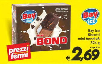 Iper Super Conveniente Bay Ice Biscotti mini bond x6 324 g offerta