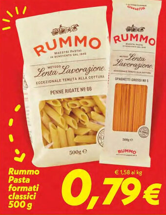 Iper Super Conveniente Rummo Pasta formati classici 500 g offerta